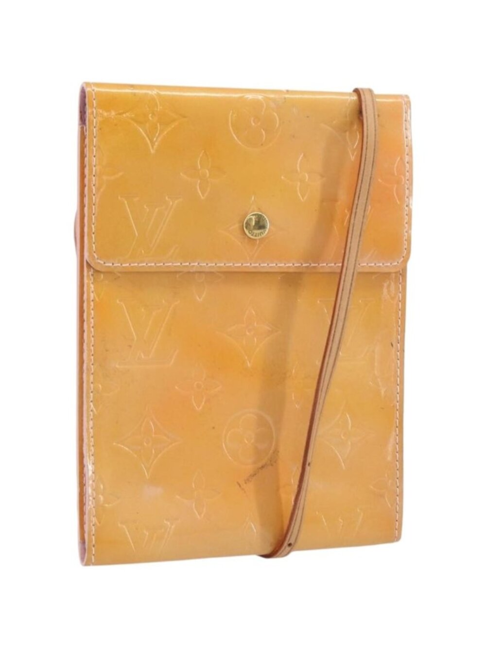 LOUIS VUITTON Monogram Vernis Kenmare Shoulder Bag Marshmallow Pink